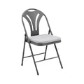**Chaise pliante en métal avec rembourrage**