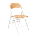 **Chaise pliante en plastique et osier, design ergonomique et léger**